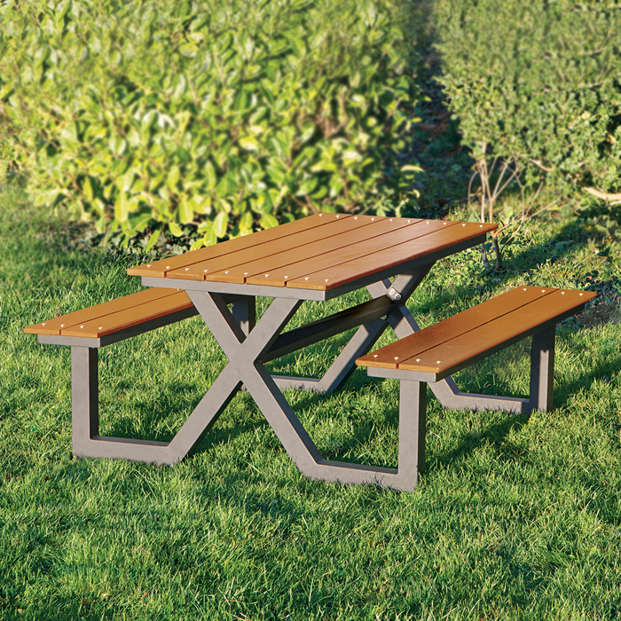 Bord-/bänkset X-modell Teak 176 x 151 cm  Hortus